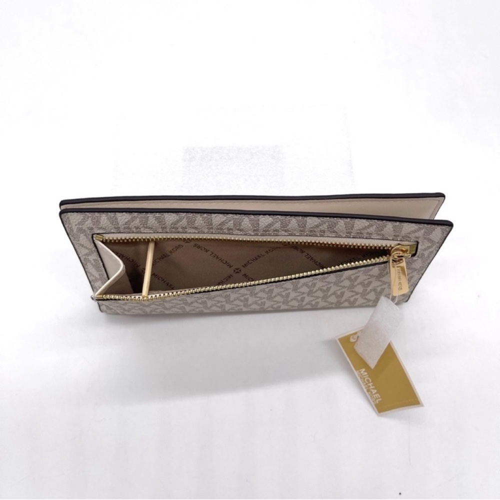 Michael Kors Medium Duffle Satchel Crossbody Bag & Large Bifold Wallet White - Picture 8 of 10